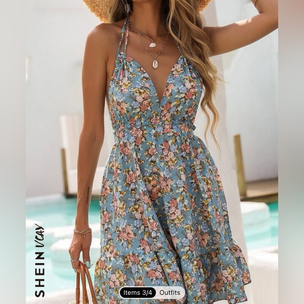 SHEIN flower summer dress